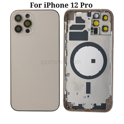 Replacement Back Housing Compatible with iPhone 12 Mini Pro Max Series Battery Cover Rear Cover Middle Frame Assembly