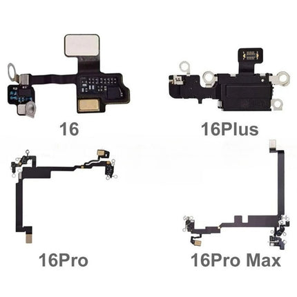 Antenne de remplacement compatible avec le câble flexible de microphone pour iPhone 16 Plus Pro Max Series