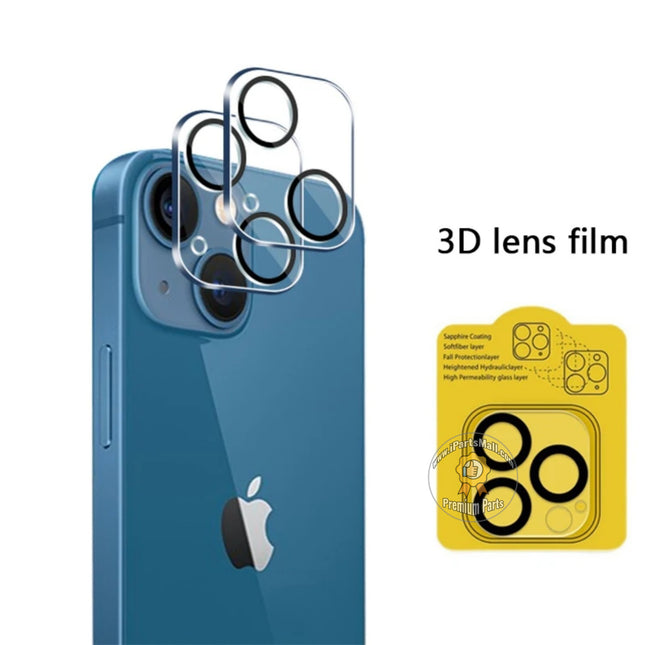 Replacement Rear Camera Lens Silk Tempered Glass Compatible with iPhone 15 Plus Pro Max Series Camera Tempered Glass 3D Lens Film