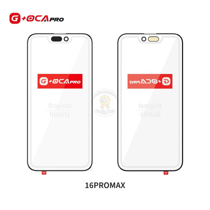 Replacement G+OCA PRO 2in1 Original hole 1:1 Glass + OCA Compatible with iPhone16 Plus Pro Max Series Front Glass Cover