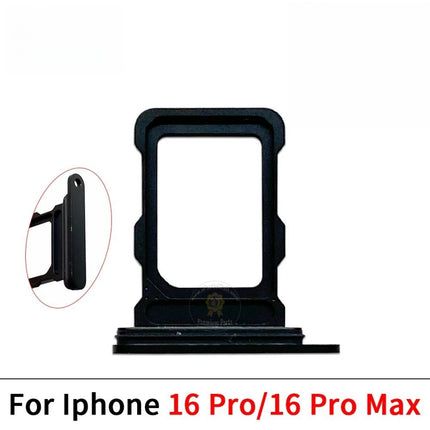 Replacement Sim Card Tray Compatible with iPhone 16 Plus Pro Max Series Double Sim Card Tray Holder