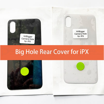 Replacement Rear Housing Compatible with iPhone X XS Max Series Back Cover Glass with Bigger Camera Hole