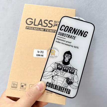Replacement Full Coverage Anti-Fingerprint Compatible with iPhone 15 Plus Pro Max Series Corning Tempered Glass High Clear Full Cover Protective