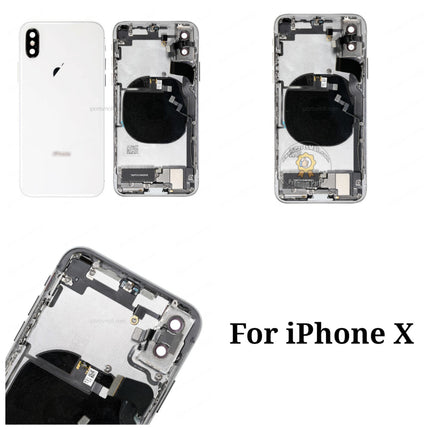 Replacement Back Cover Compatible with iPhone X XS Max Series Battery Rear Housing Frame Assembly with Small Parts High Quality