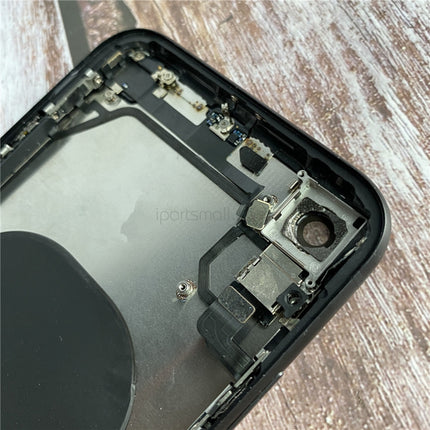 Replacement Rear Housing Compatible with iPhone XR Series Back Battery Cover Frame Assembly with Small Parts Original Pulled