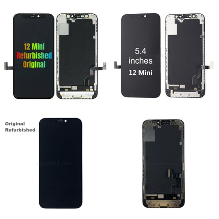 Replacement Display Compatible with iPhone 12 Mini Pro Max Series LCD Touch Screen Assembly Original Refurbished