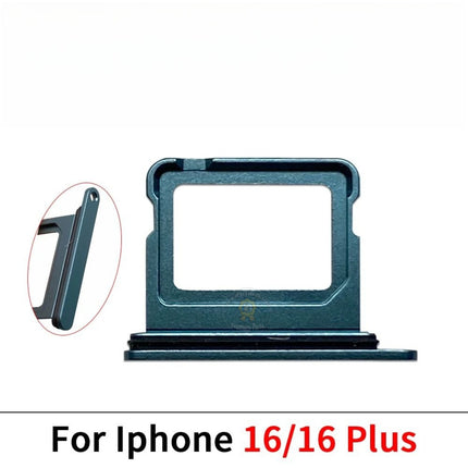 Replacement Sim Card Tray Compatible with iPhone 16 Plus Pro Max Series Double Sim Card Tray Holder