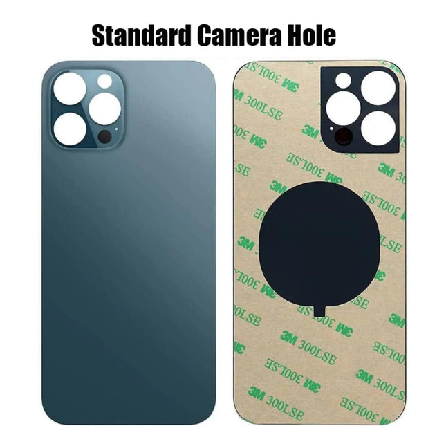 Replacement Rear Glass Compatible with iPhone 12 Mini Pro Max Series Back Cover Glass with Standard Camera Hole