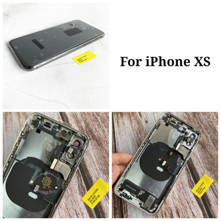 Replacement Back Housing Compatible with iPhone X XS Max Series Back Battery Frame Bezel with Small Parts Assembly Original Pulled Teardown