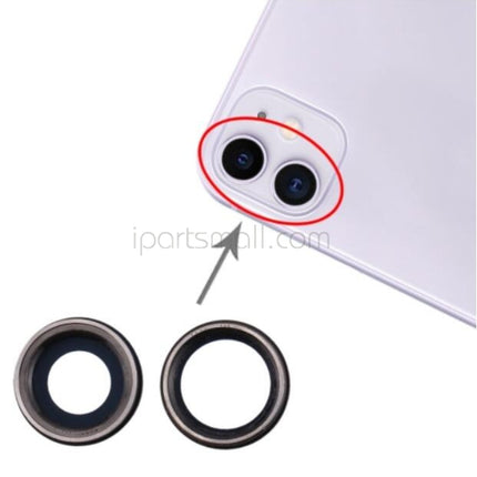 Replacement Rear Camera Lens Compatible with iPhone 11 Pro Max Series Back Camera Lens with Bezel Original