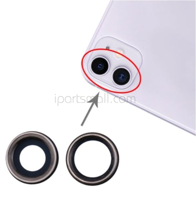 Replacement Rear Camera Lens Compatible with iPhone 11 Pro Max Series Back Camera Lens with Bezel Original